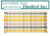 Rug - Yellow Plaid Accent Rug With Fringe