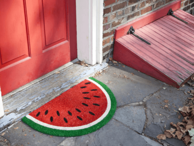 Watermelon Doormat, Custom Welcome Mat, Front Door Mat, Housewarming Gift,  Summer Doormat, Outdoor Doormat, Spring Doormat, Colorful Doormat 