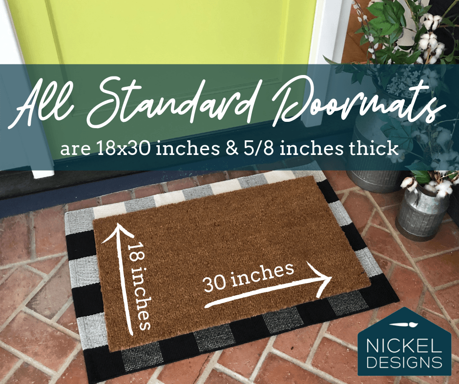 Harbold 18 x 30 Indoor/Outdoor Black Coir Doormat with Natural