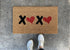 XOXO Heart Valentine's Welcome Mat