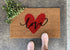 Love Heart Valentine's Doormat