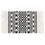 Black and White Accent Rug, 2 x 3 feet with fringe