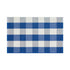 Blue and White Buffalo Check Accent Rug