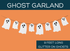 Ghost Garland Party Banner
