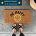 Be Happy Mini Doormat -12" x 24"