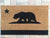 California Bear Flag Custom Doormat