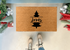 Christmas Tree Doormat - Custom Last Name