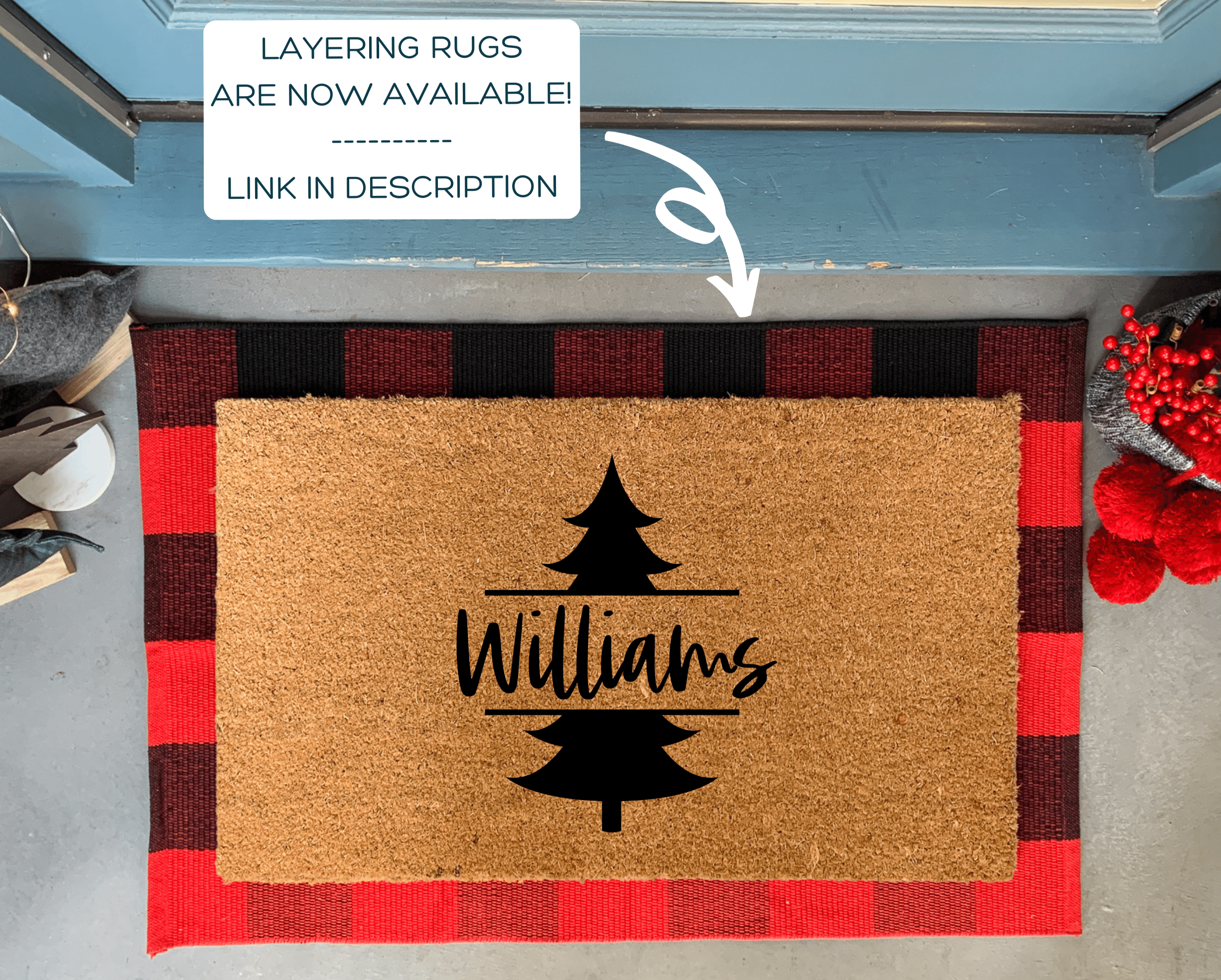 Custom Mini Doormat - Small Playhouse Doormat 12 x 24