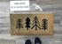 Christmas Trees Mini Playhouse Doormat - 12" x 24"