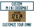 Custom Mini Doormat - Small Playhouse Doormat 12" x 24"