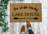 Custom Name Lake House Doormat