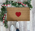 Heart Doormat, Outdoor Decor for Valentine's Day