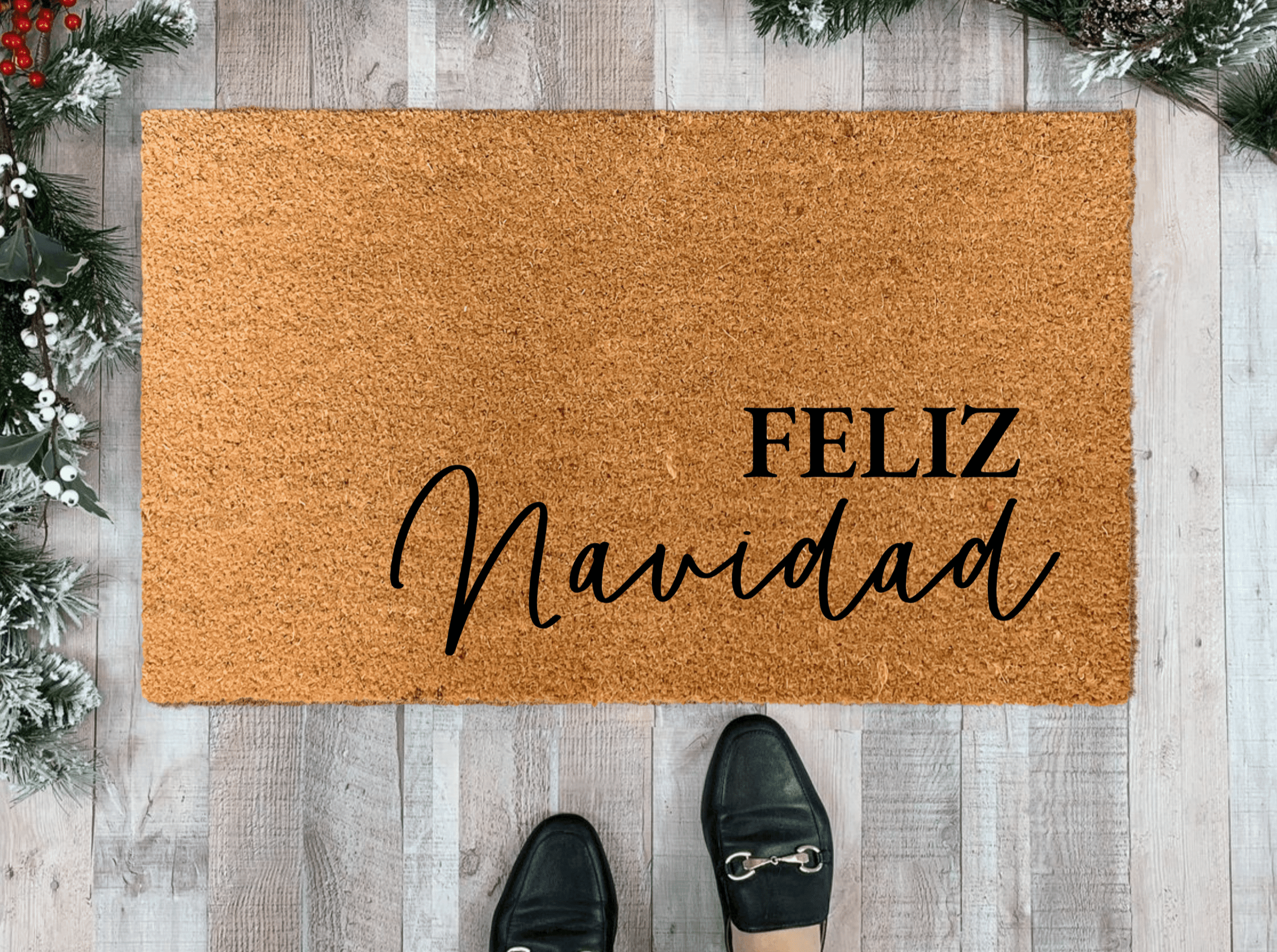 Feliz Navidad Doormat | Outdoor Christmas Doormats | Nickel Designs Feliz Navidad Doormat | Outdoor Christmas Doormats | Nickel Designs