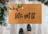 Let's Get Lit Doormat - Funny Christmas Doormat