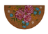 Half Round Floral Doormat