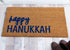 Modern Happy Hanukkah Doormat
