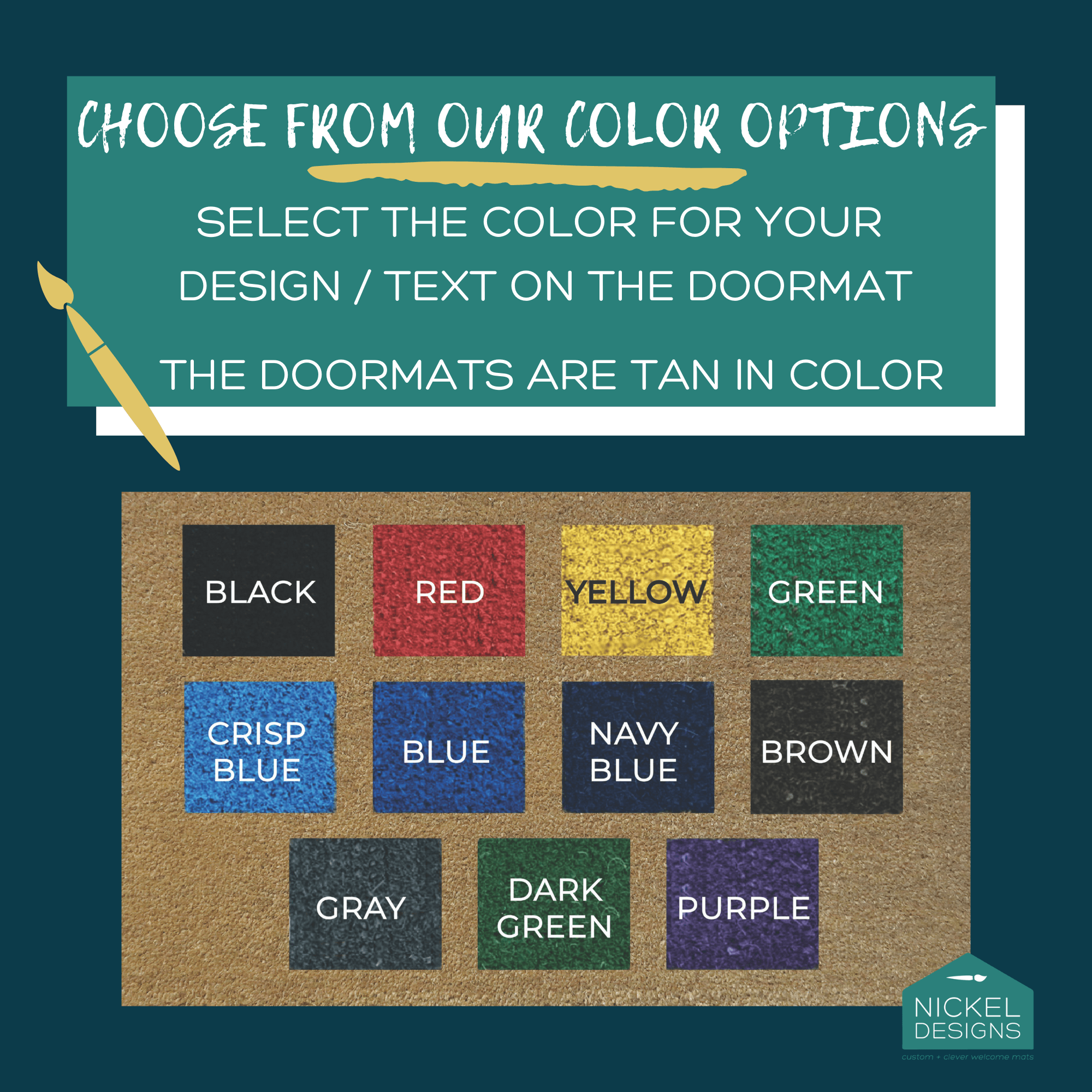 Heart and Home Custom Doormat