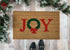 JOY Wreath Holiday Doormat