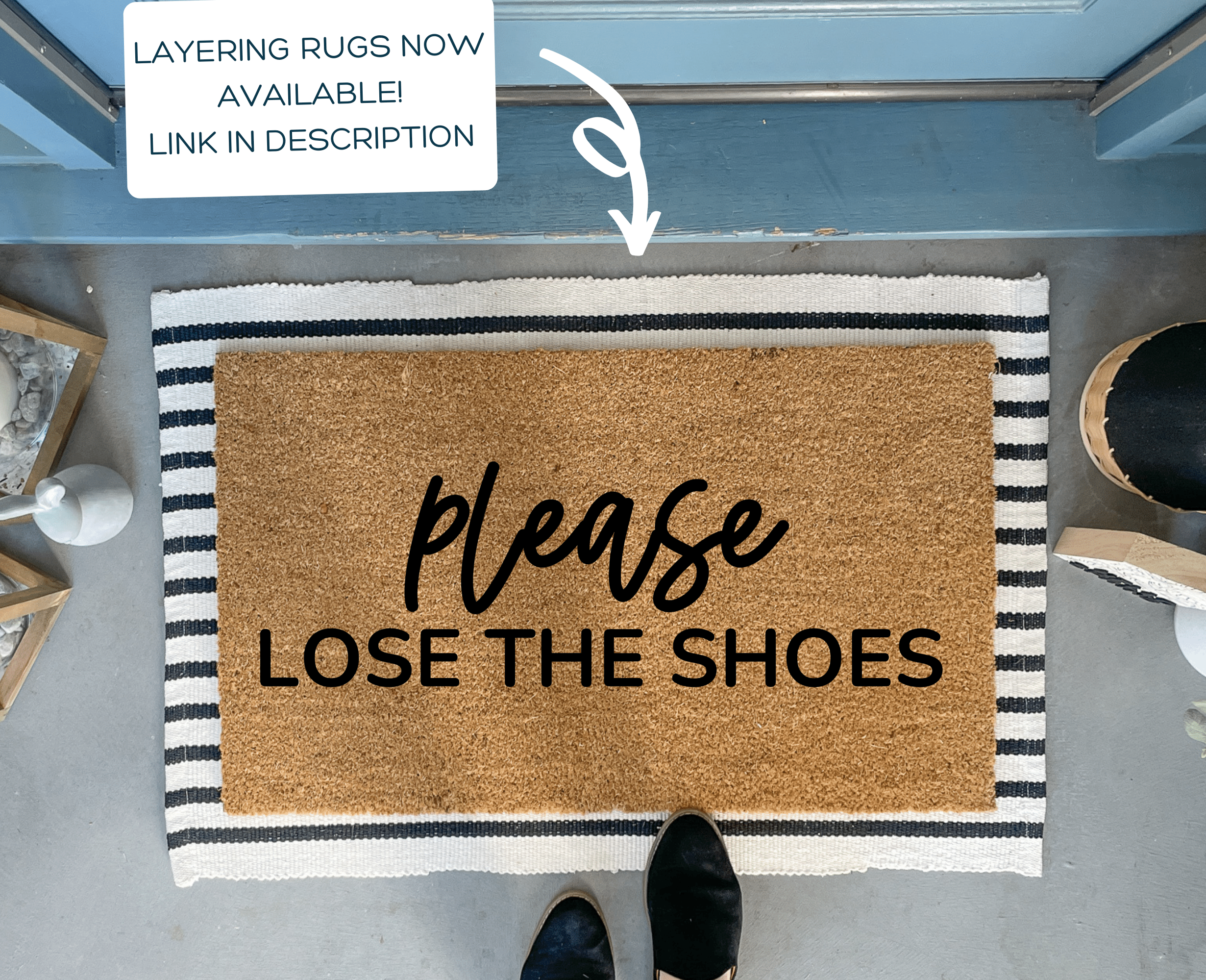 Lose the Shoes Welcome Mat, Outdoor Doormats