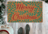Merry Christmas Mistletoe Doormat