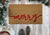 Red Christmas Doormat - Merry Holiday Doormat