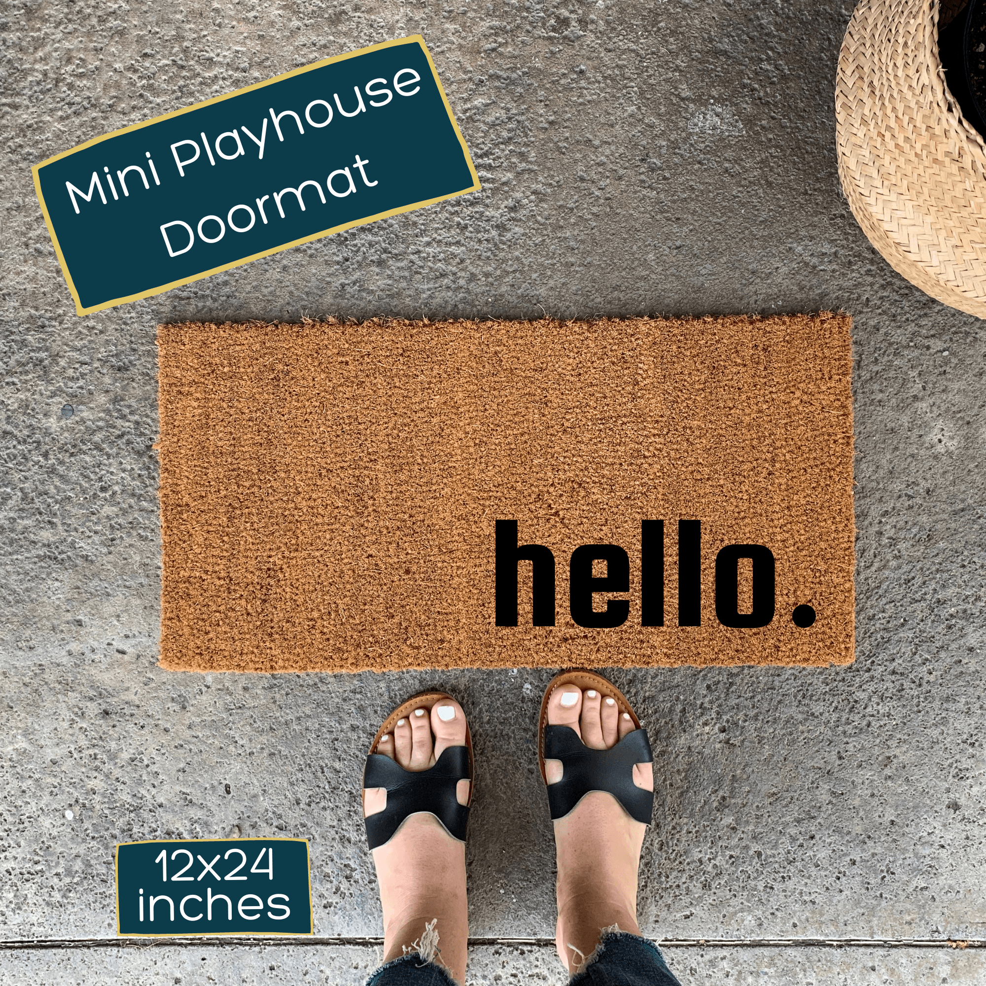 Playhouse Doormat, Skinny Doormat, Mini Doormat, Child's Doormat, Playhouse  Decor, Spring Doormat, Spring Decor, Porch Decor, Custom Doormat 