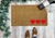 Valentine's Day Doormat - Modern Hearts Valentine's Door Mat with buffalo check rug