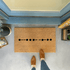 Morse Code PEACE Doormat