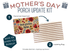 Mother's Day Gift Set - Floral Doormat and Striped Layering Rug