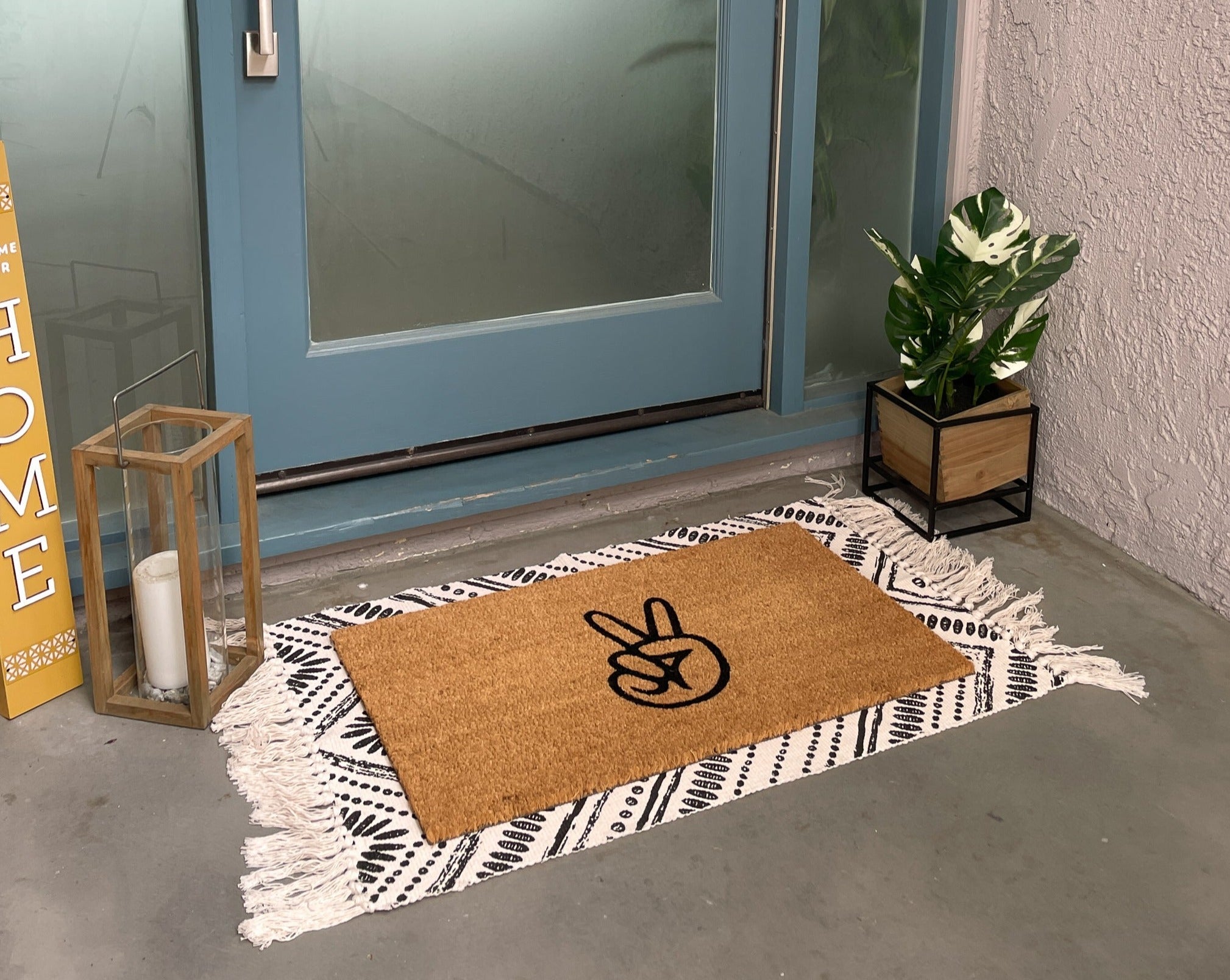 Nickel Designs Hand-Painted Doormat - Modern Howdy