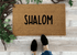 Shalom Doormat, Outdoor Welcome Mat