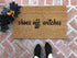 shoes off witches Funny Halloween Doormat