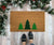 Doormat - Tree Trio Modern Holiday Doormat