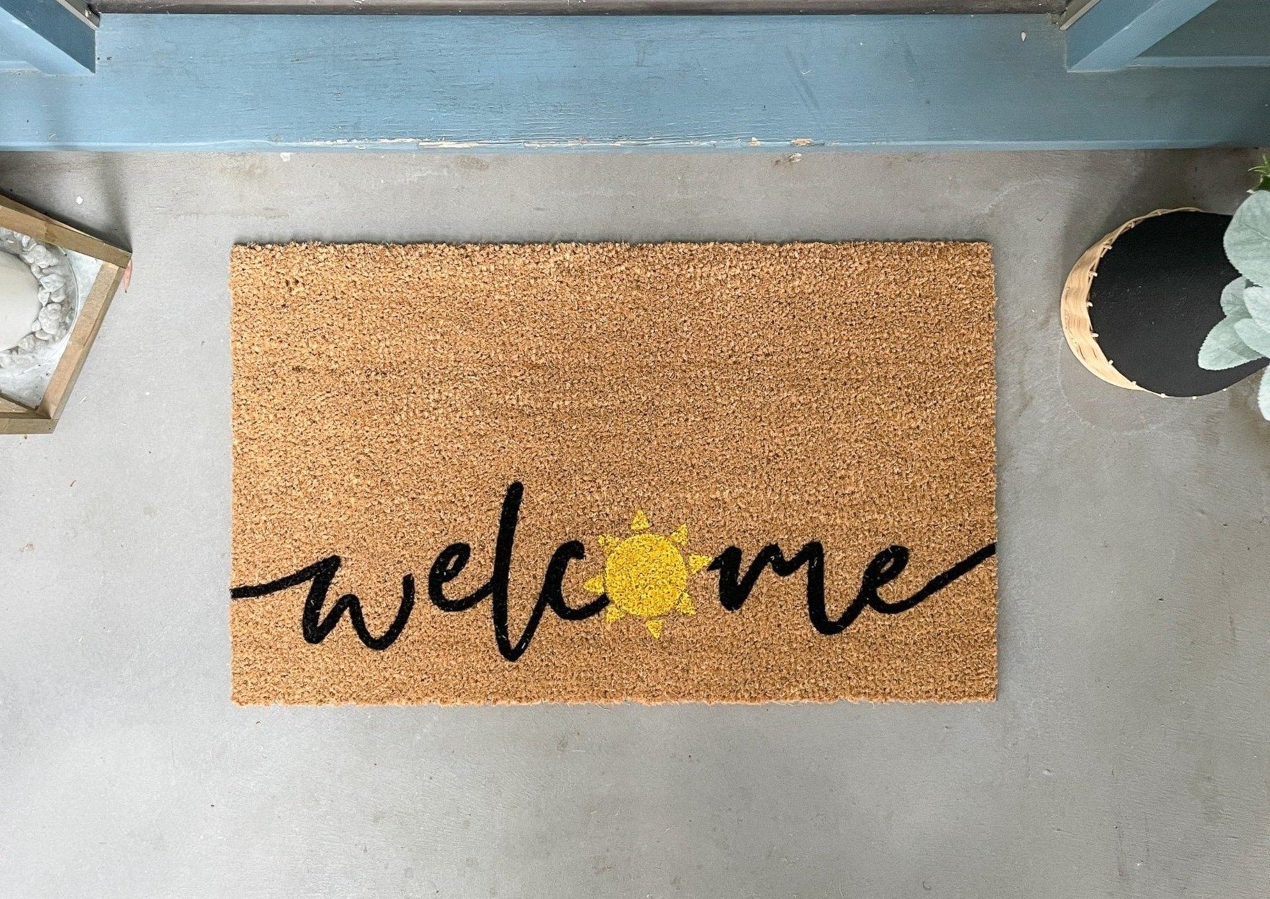 Welcome Doormat Custom Coloured All Weather Personalized Door Mat
