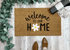 Welcome To Our Home Daisy Flower Doormat