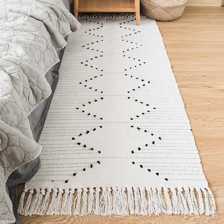 Extra Long Boho Style Accent Rug | Entryway Rugs by Nickel Designs