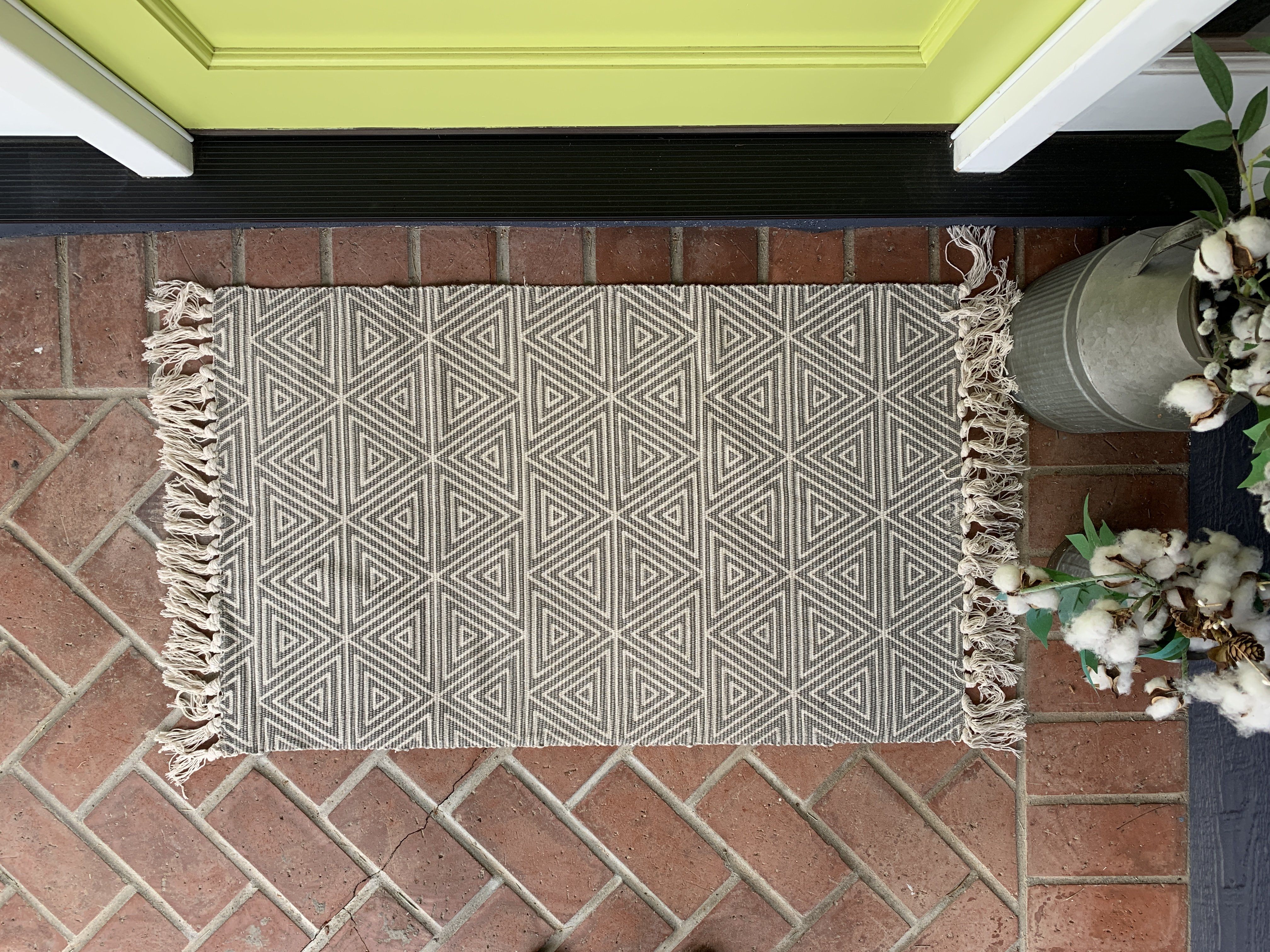 Boho Style Entryway Rug  Doormat Layering Rugs by Nickel Designs