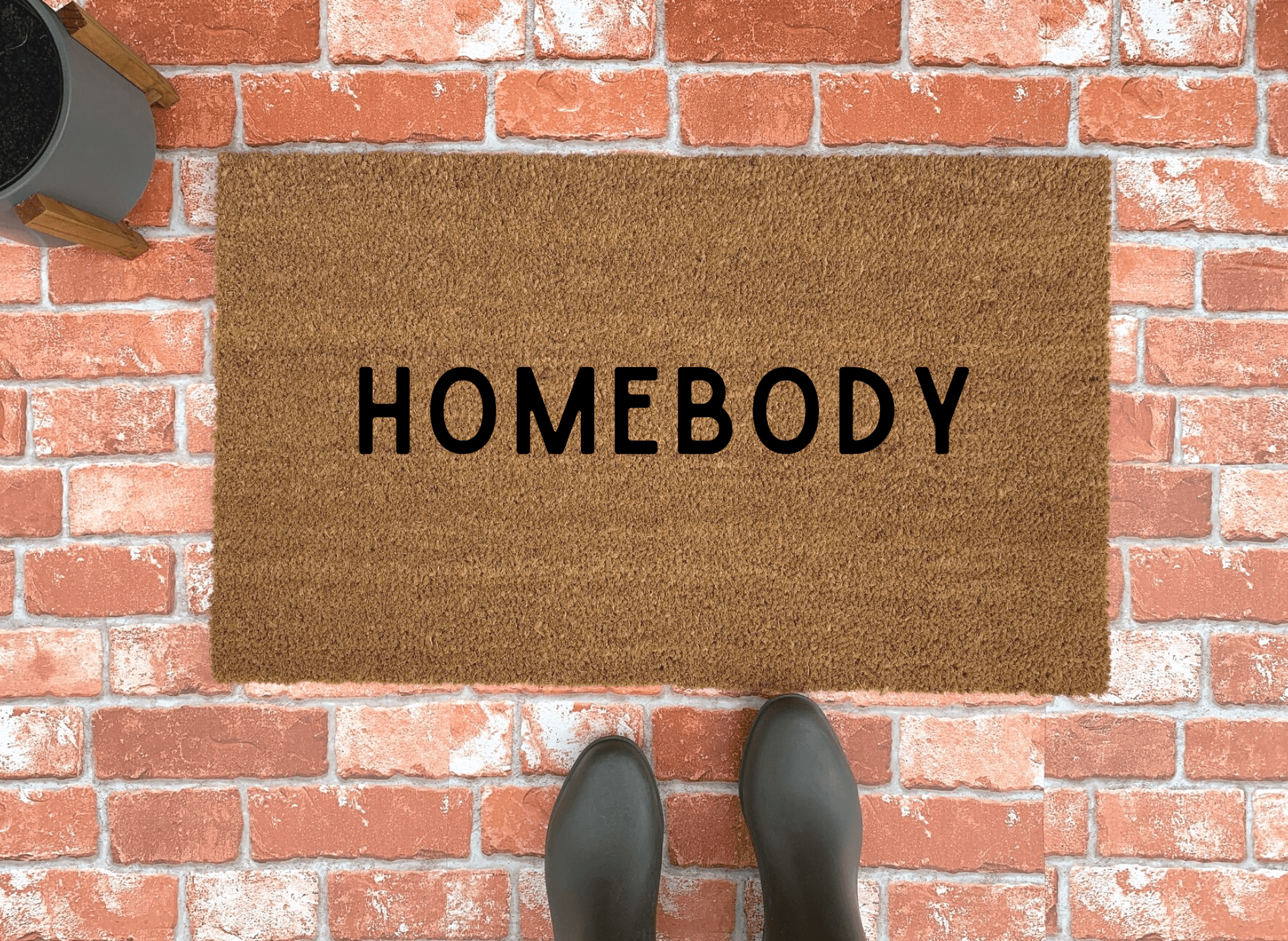 Simple Homebody Doormat Funny Doormats Nickel Designs