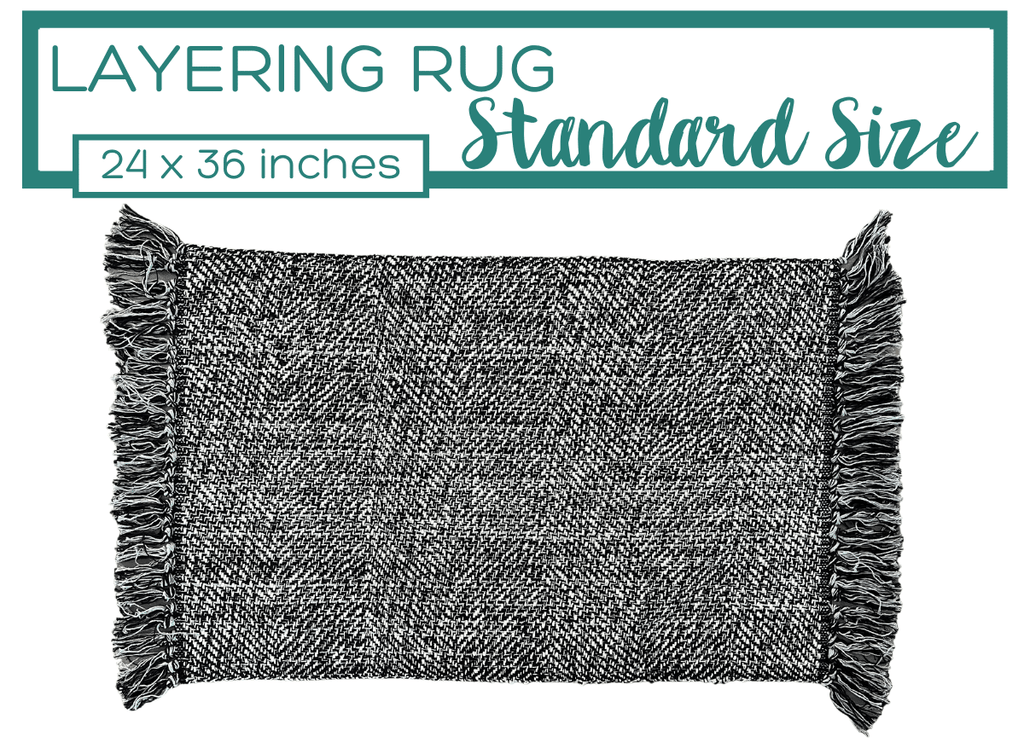 Black Entryway Rug | Accent and Entryway Rugs | Nickel Designs