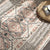 Rug - Coral And Grey Medallion Accent Rug