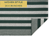 Rug - Dark Green Striped Accent Rug