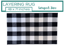 Large Buffalo Plaid Layering Rug – Willow & Nest