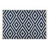 Navy and White Diamond Accent Rug