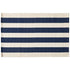Navy Blue Striped Accent Rug