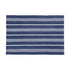 Navy Blue & White Striped Rug
